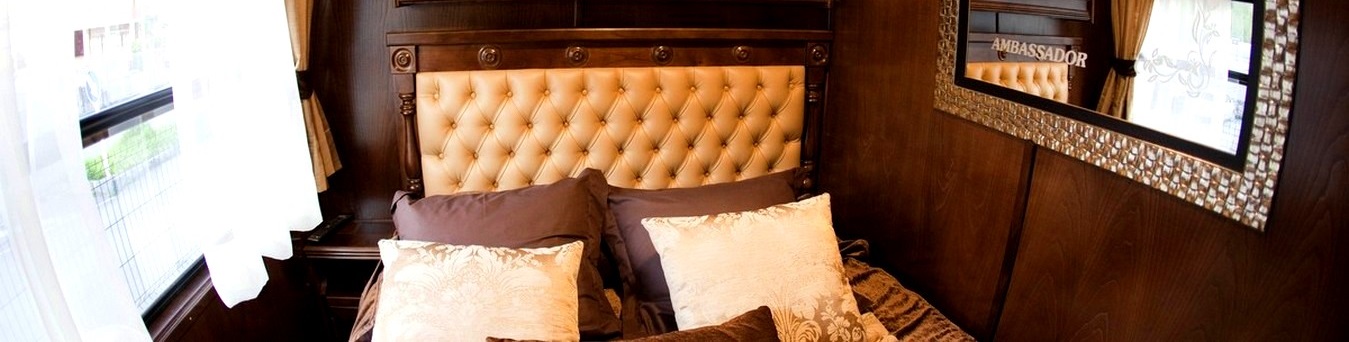 Relax in elegant accommodations: your home throughout this journey