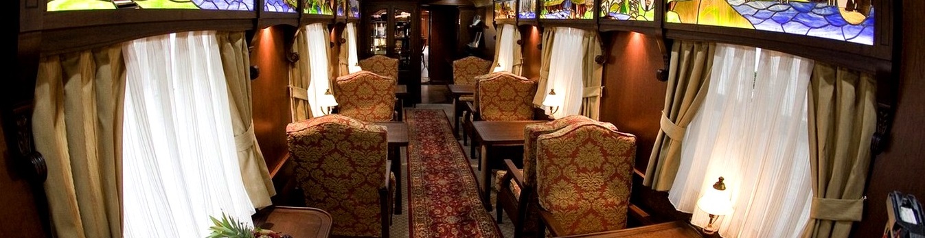 Enjoy luxury restaurant seating for the meals that are served onboard