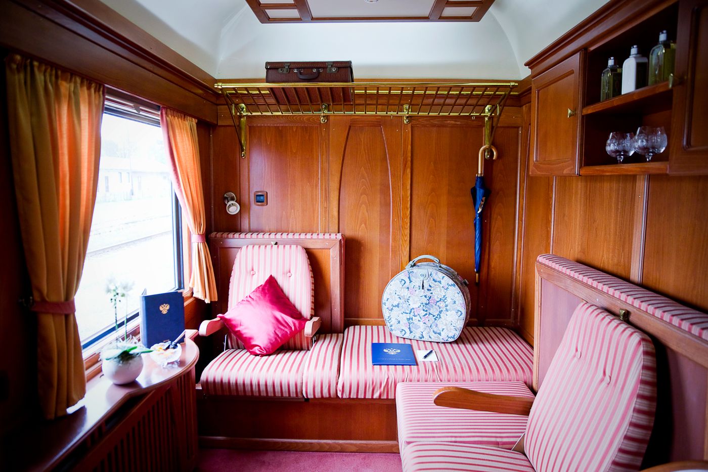 Danube Express Deluxe cabin sitting area