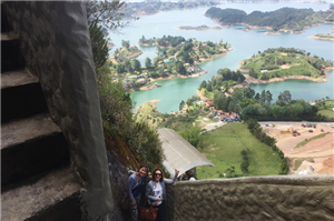 Climbing the Rock of Guatape