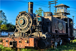 Old Locomotive in Savannah Station