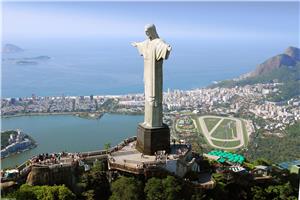 A view of Brazil's Christ the Redeemer Statue 