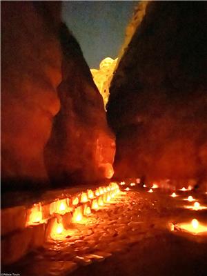 Petra by Night Candlelight