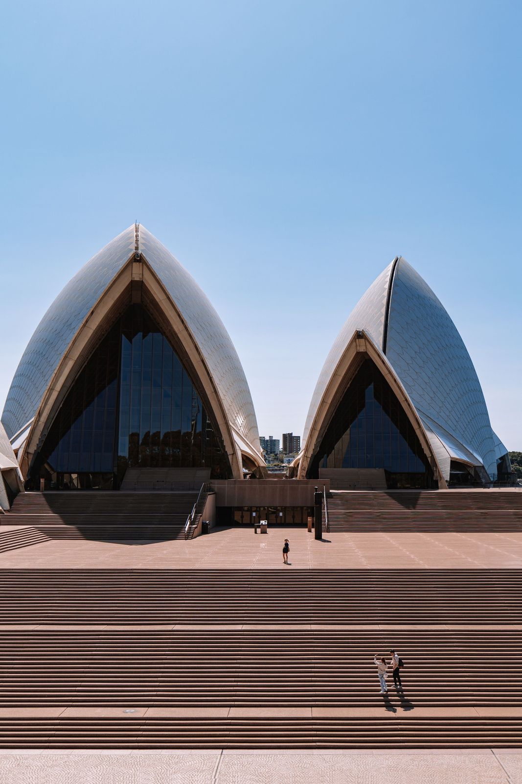 The sails of the Sydney Opera House against a blue sky. Photo: Tourism Australia