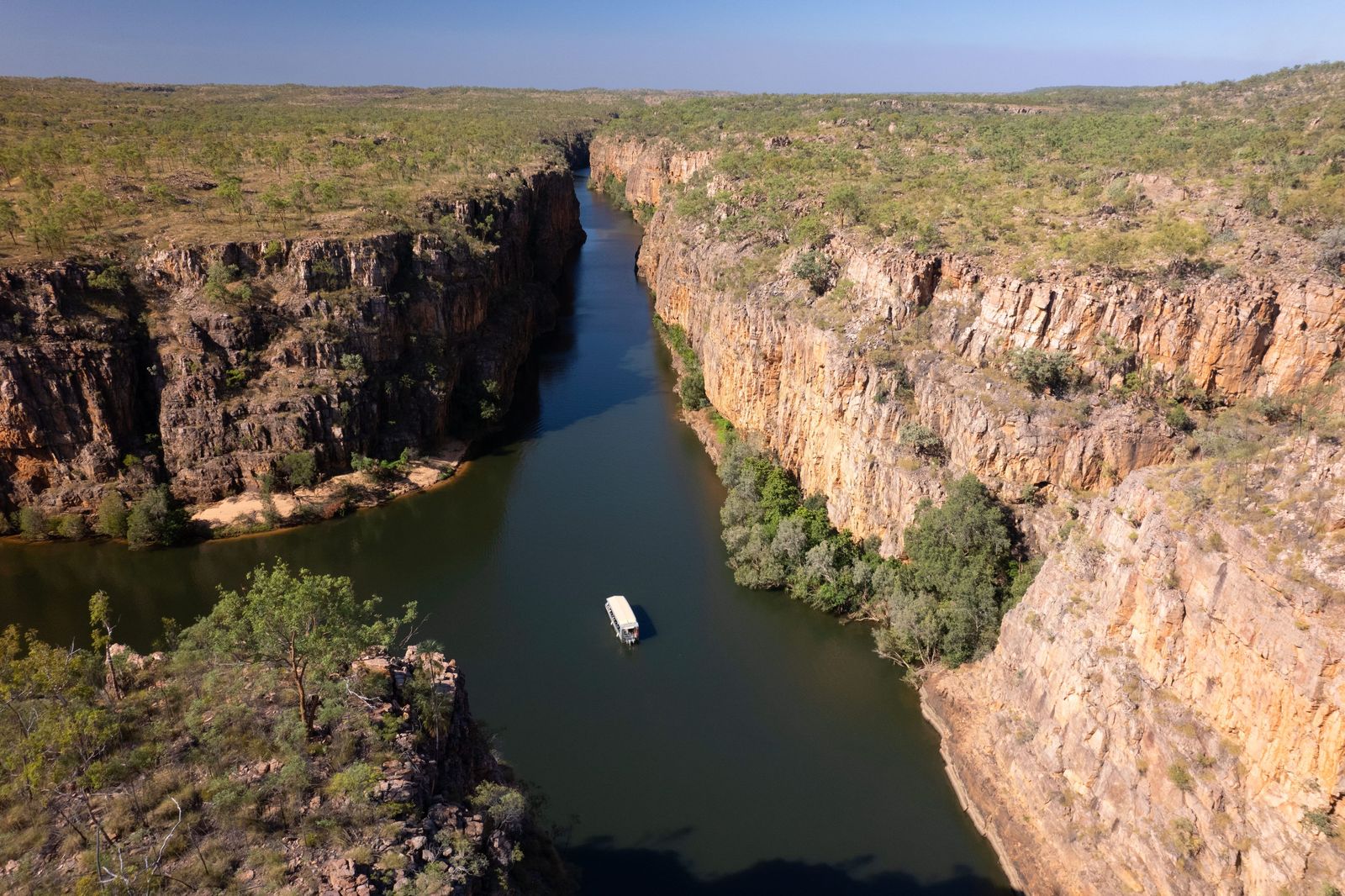 Aerial view of Nitmiluk Gorge and the Katherine River