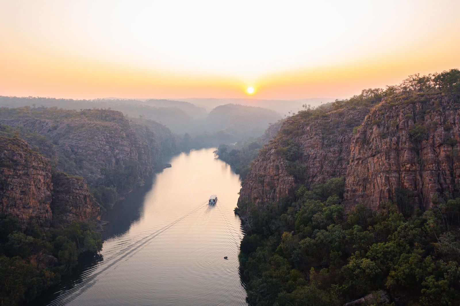 Sunset over Nitmiluk Gorge near Katherine