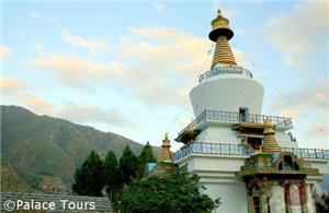 National Memorial Chorten at sunset, Thimphu