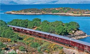 The Royal Scotsman at Loch Carron in the North West Highlands