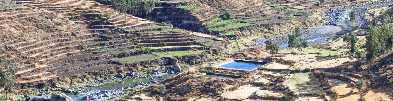 The beautiful view of the Andes, Peru.