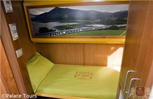 Cabin on board the train