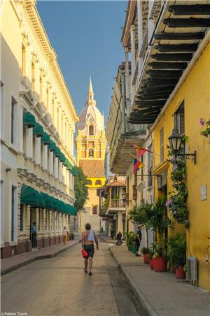 View from a Street in Cartagena