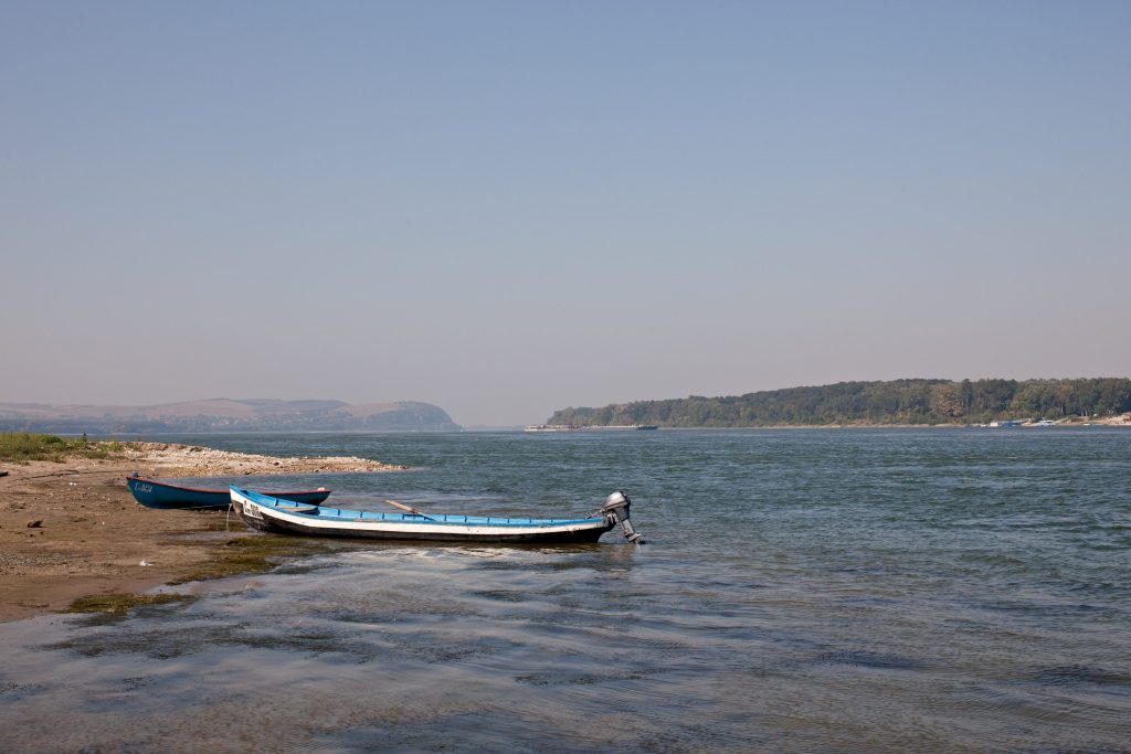 Danube river at Nikopol Bulgaria