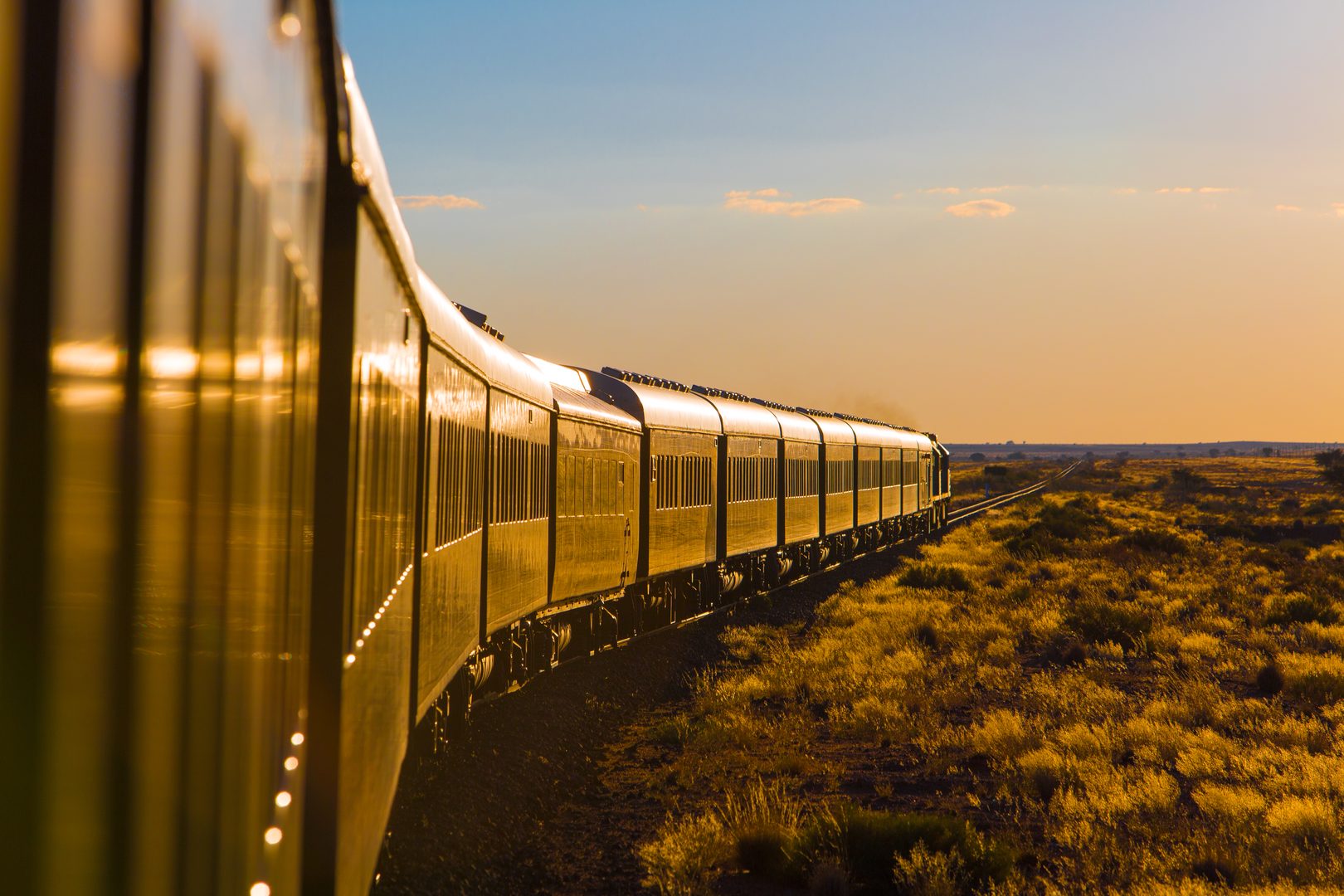 Desert Dusk at Rovos Rail Train Journeys/Namibia Safari/Scenic