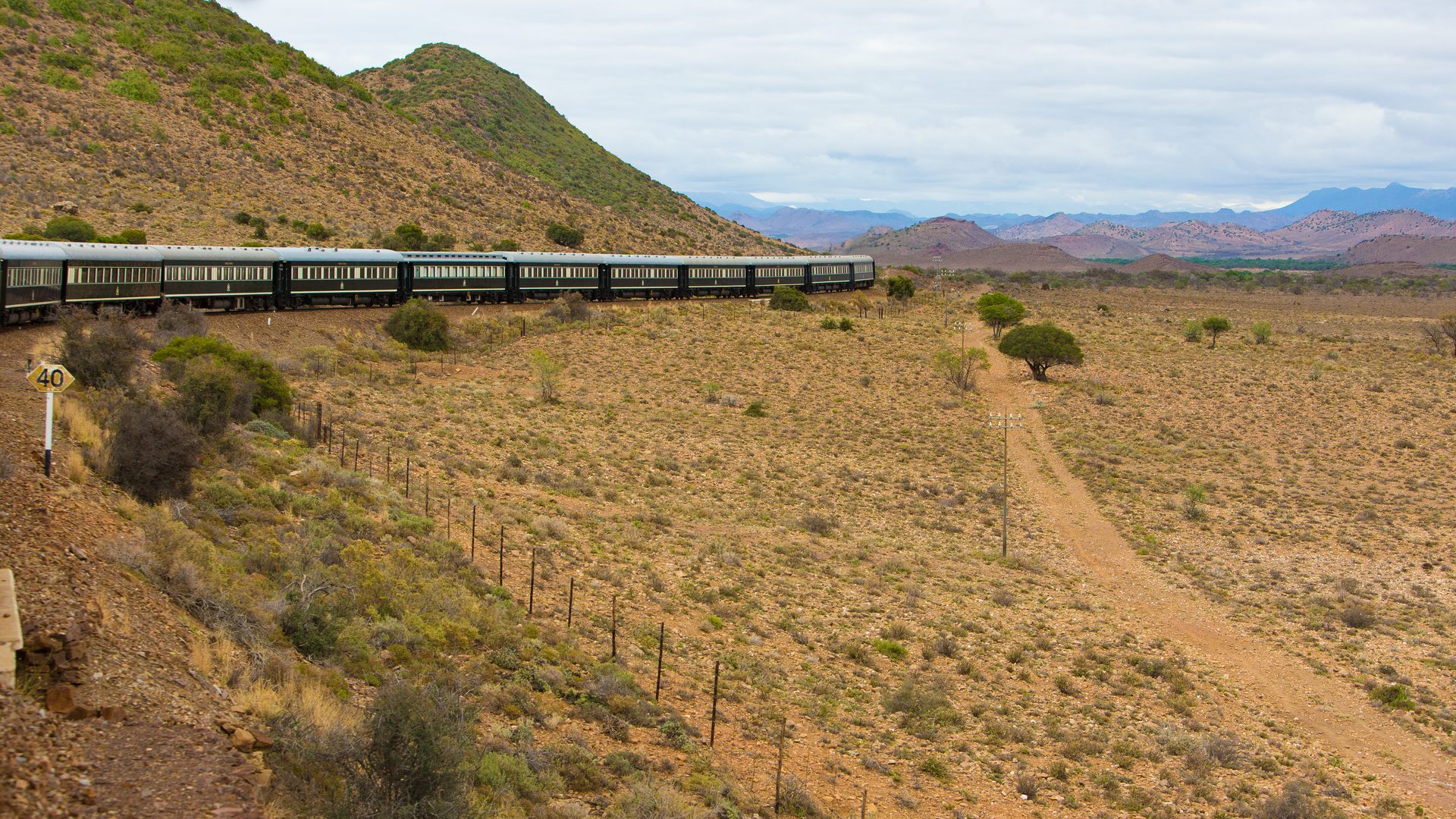 Train Karoo at Rovos Rail Train Journeys - African Collage - Scenic