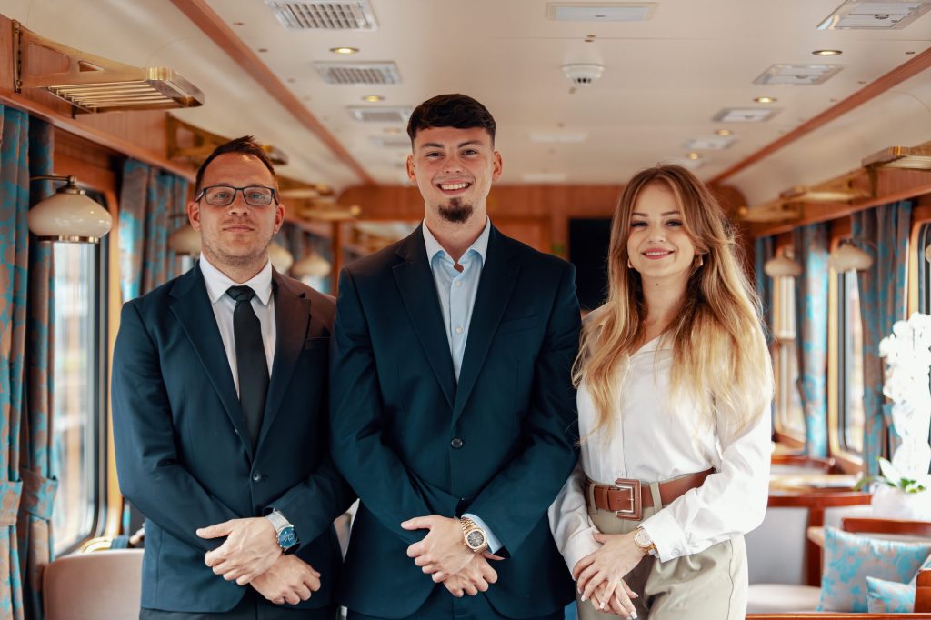 Golden Eagle Danube Express: train staff on board