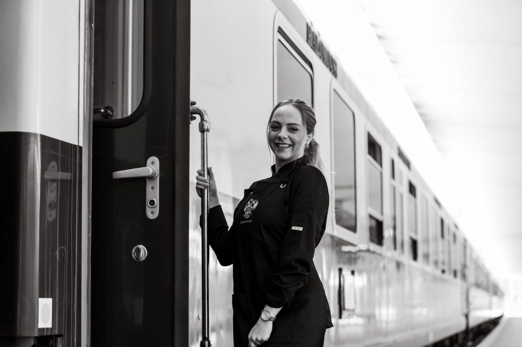 Golden Eagle Danube Express: train staff on board