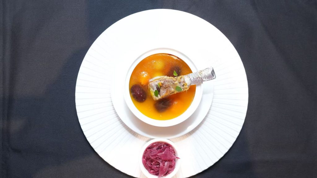 Golden Eagle Silk Road Express: dishes served on board