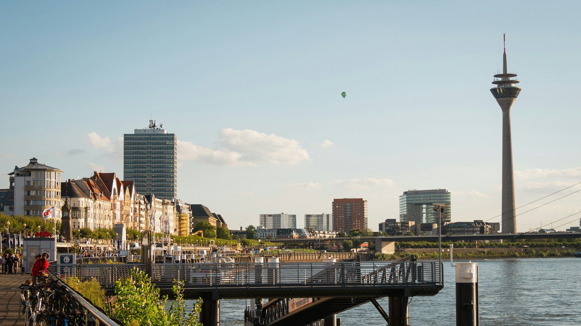The Düsseldorf skyline and Rhine Tower