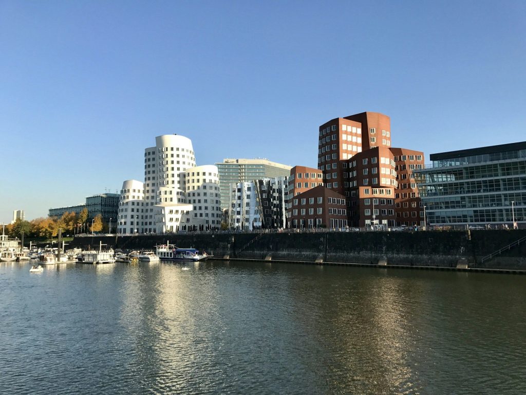 Düsseldorf seen across the Rhine