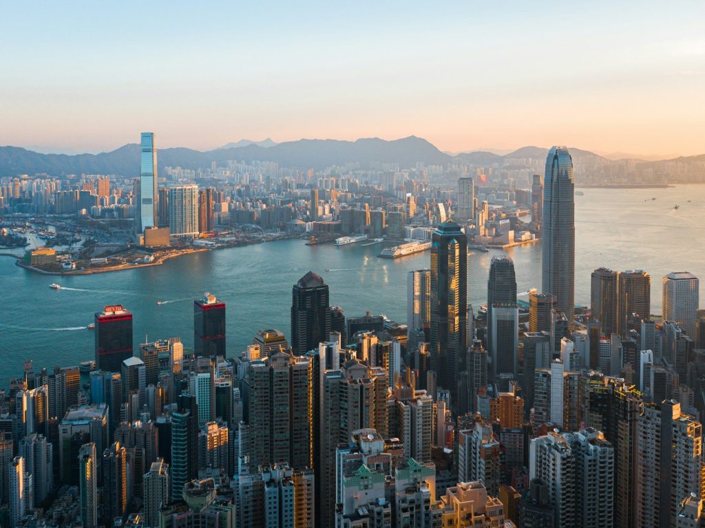 The Hong Kong skyline across Victoria Harbour — Hong Kong