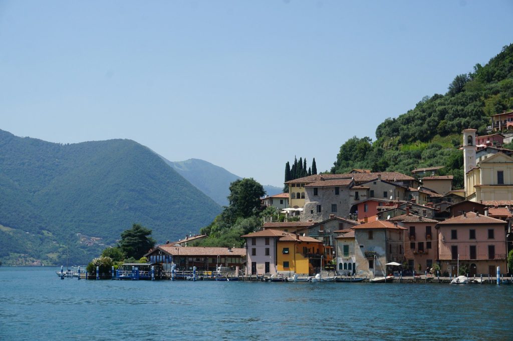 A village on the shore of Lake Iseo — Peschiera Maraglio, Lake Iseo, Italy