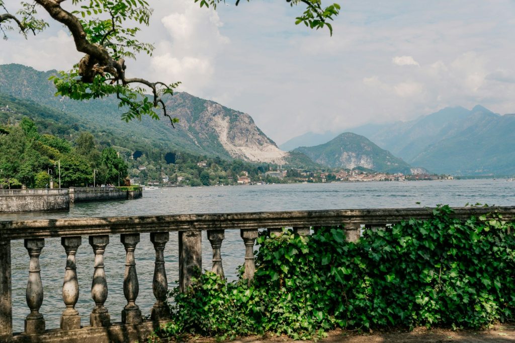 Lake Maggiore with mountains beyond — Stresa, Lake Maggiore, Italy