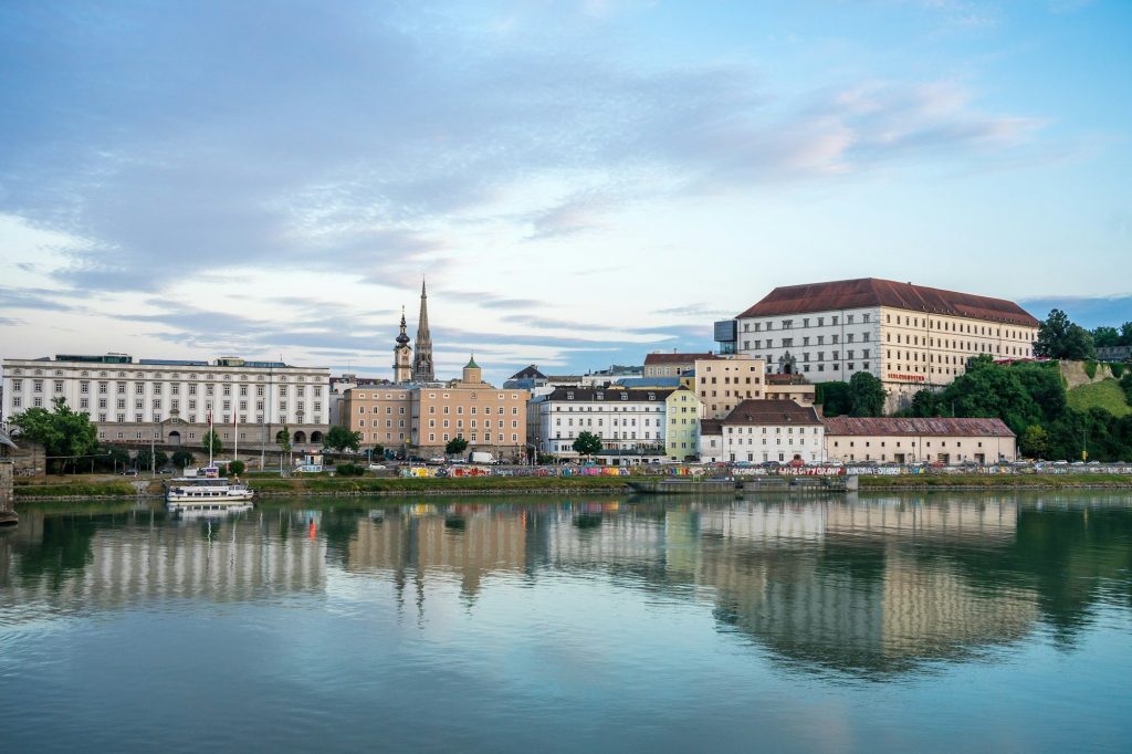 Linz on the banks of the Danube