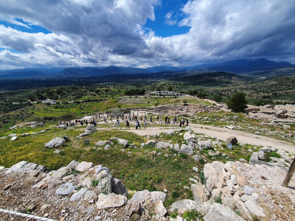 The hillside ruins of ancient Mycenae