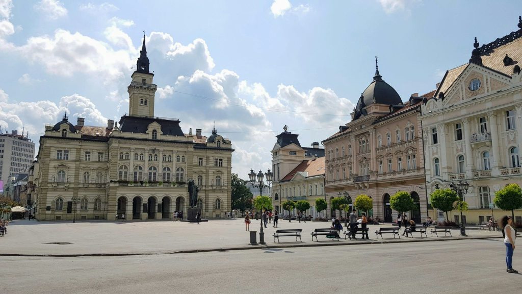 The old town of Novi Sad, Serbia