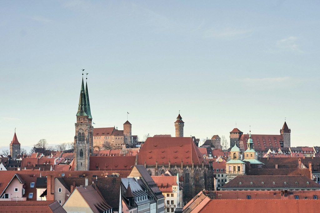 Historic buildings in Nuremberg's old town
