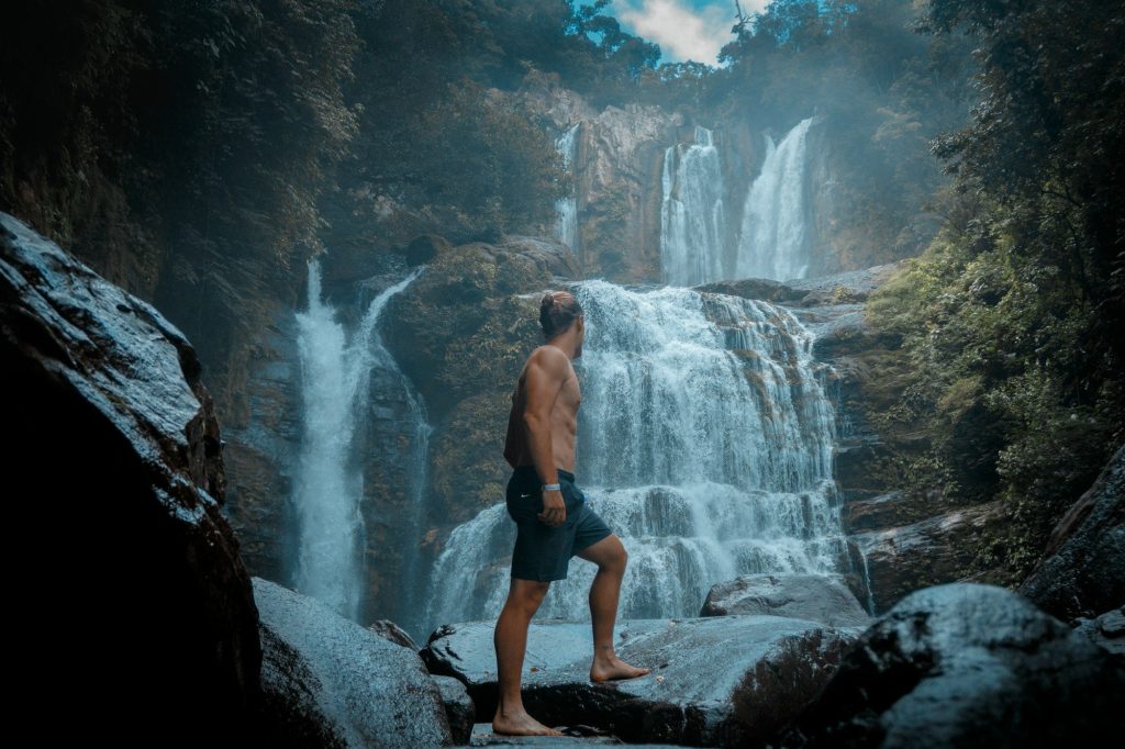 A waterfall in the Savegre rainforest — Savegre, Costa Rica