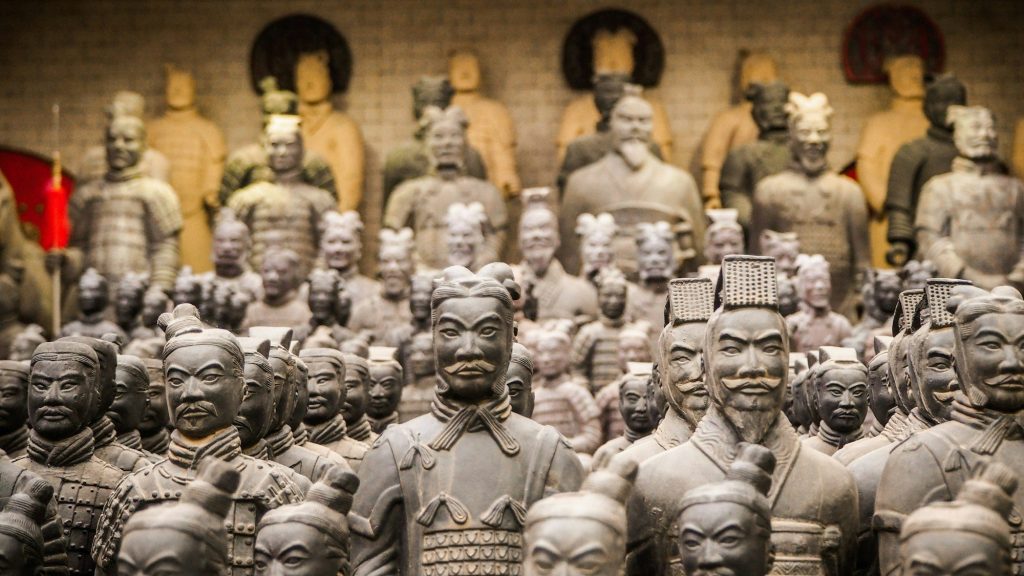 Terracotta warriors at the Mausoleum of Qin Shi Huang, Xi'an