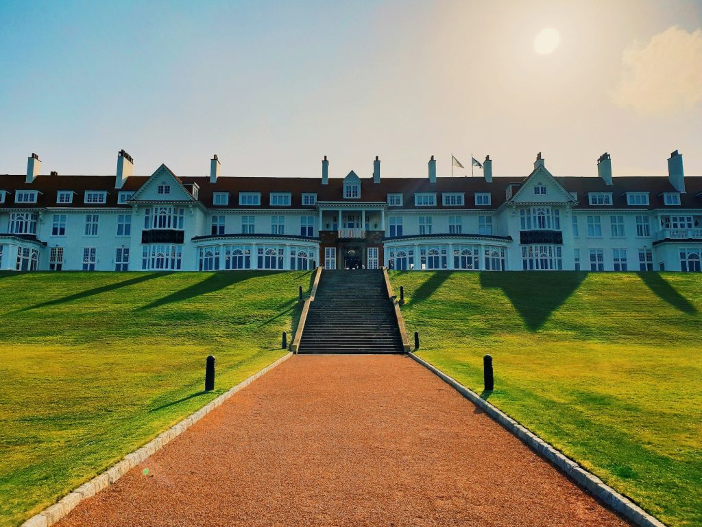 The Turnberry hotel above the Ayrshire coast — Turnberry, Scotland, UK